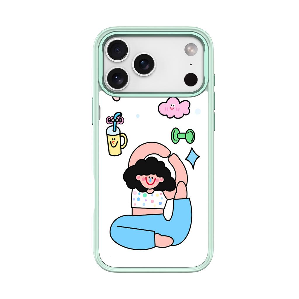 Applicable to Apple 17 mobile phone case, advanced sense 16 replaceable back plate 15promax magnetic mobile phone case, yoga girl