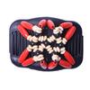 Women Retro Double Magic Comb Clip Beads Elasticity Hairpin Stretchy Hair Comb