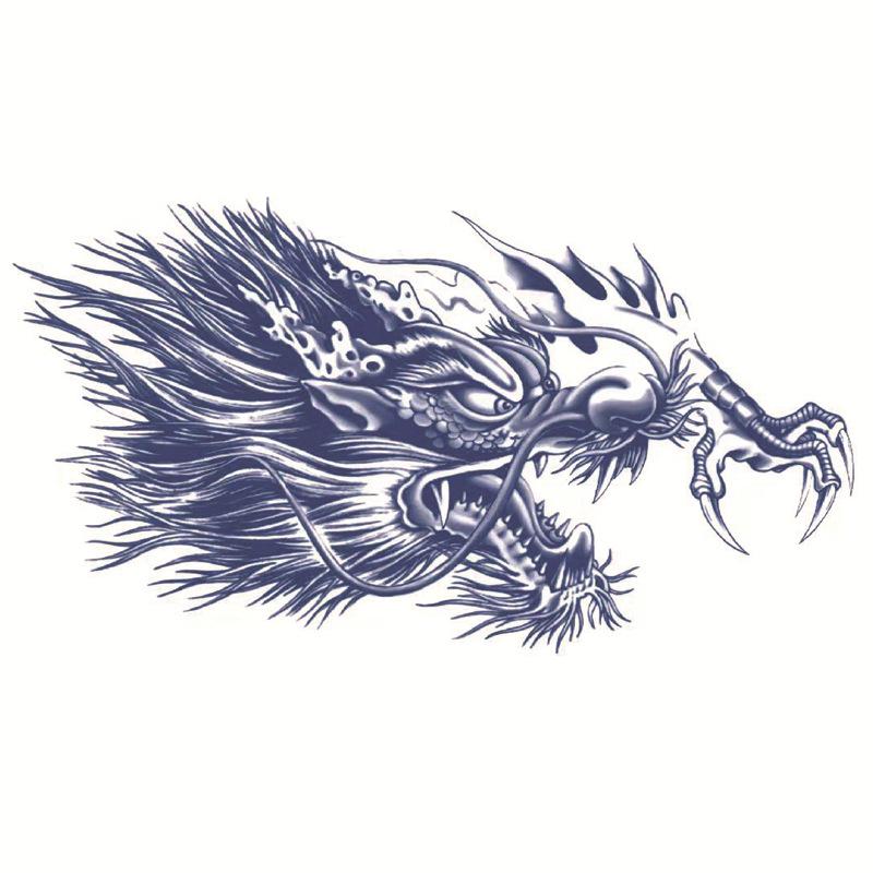 Waterproof Herbal Semi-Permanent Flower & Wings Sleeve Tattoo Sticker
