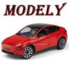 1:24 Model Y Robotaxi Miniature Model Toy Cars Alloy Diecast Front Wheel Steering Shock Absorption Doors Opened Ornament Vehicle