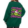 Women's Casual Fashion Long Sleeve Christmas Printed Round Neck Sweatshirt Top