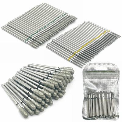 50 adet/paket Elmas Freze Kesici Taşlama Matkap Uçları Elmas Parlatıcı HP 2.35mm Elmas Parlatıcı Tırnak Matkap Uçları Matkap