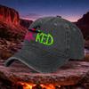 Witch Hat WICKED Vintage Washed Unisex Baseball Cap Black for Parties Camping Travel Fishing Sports