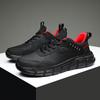 Men Thick Bottom Sneakers Platform Casual High Top Running Shoes Breathable Sock Sport Shoes Fashion Walking Black Footwear Big