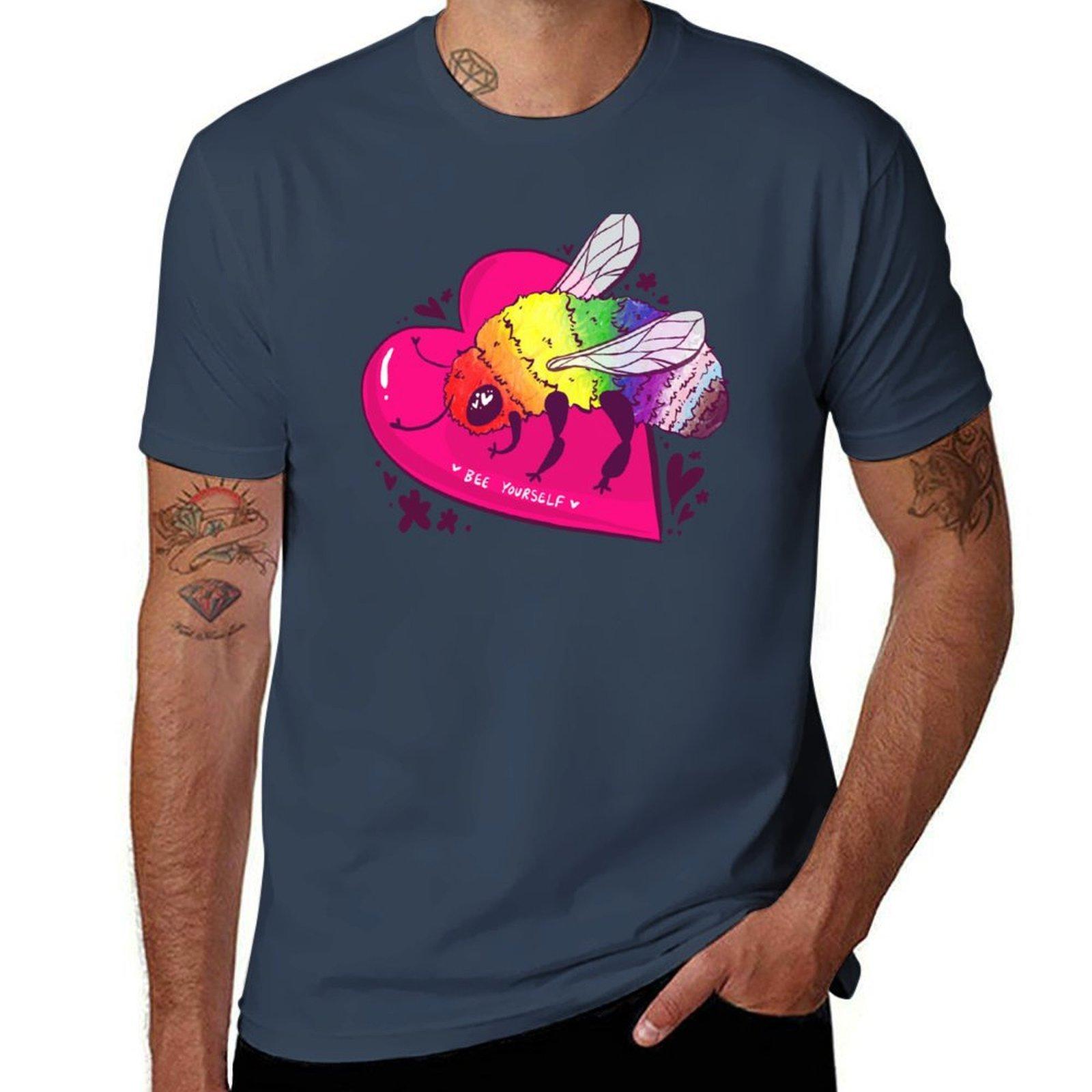 Bee Yourself Tshirt Creative Graphic Tee Shirt S