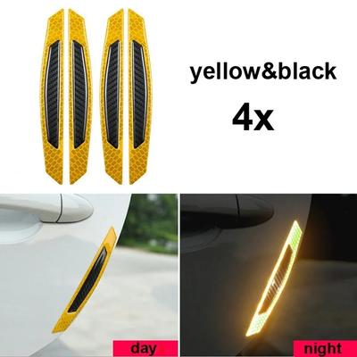 Car Door Reflective Warning Sticker Tape Safety Reflective Strips Car Exterior Decoration Vehicle Accessories