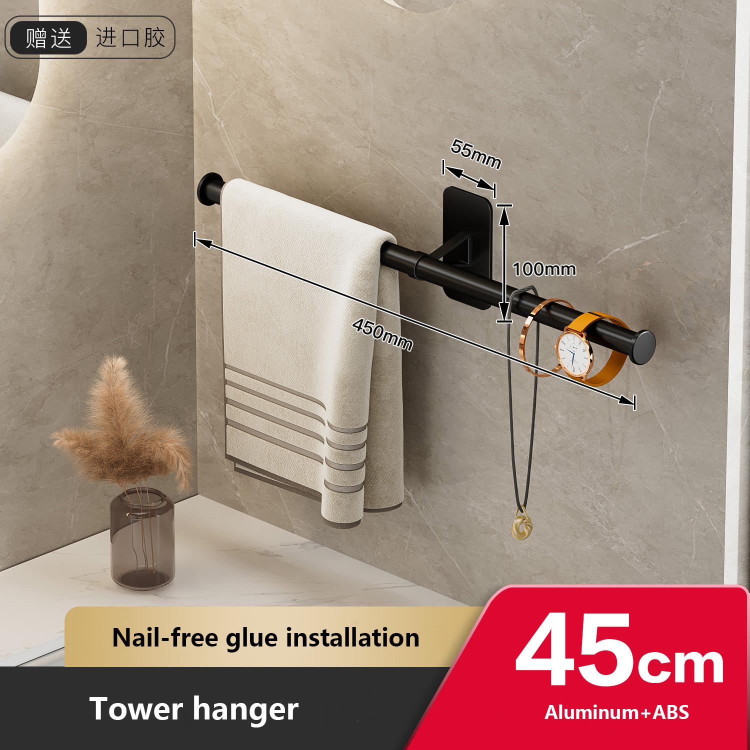 

35/45/55 см вешалка для полотенец, вешалка для полотенец, держатель для банных полотенец, настенная подвесная штанга для полотенец, алюминиевая полка для ванной комнаты, кухонная полка для хранения