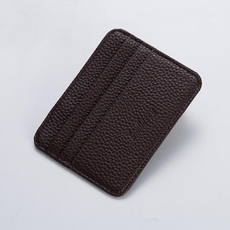 Minimalist Wallet Business Bank Credit ID Card Holder for Men Women Purse Ultra Thin Mini Money Case PU Leather Card Cover Pouch