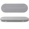 Anti-Slip Kitchen Sink Mat with Leak-Proof Groove Design Quick Drying Diatomaceous Earth Stone Tray for Bathroom Vanity Countertop Organizer