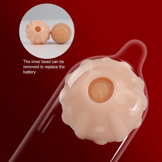 Yousheng Sex Toy Plump Lightweight TPE Men Vibrator Beads Condom Adult Product