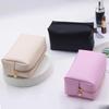Zipper Makeup Bag Travel PU Leather Women's Cosmetic Bag Toiletry Storage Pouch Organizer Toiletry Bag Women Water-Resistant