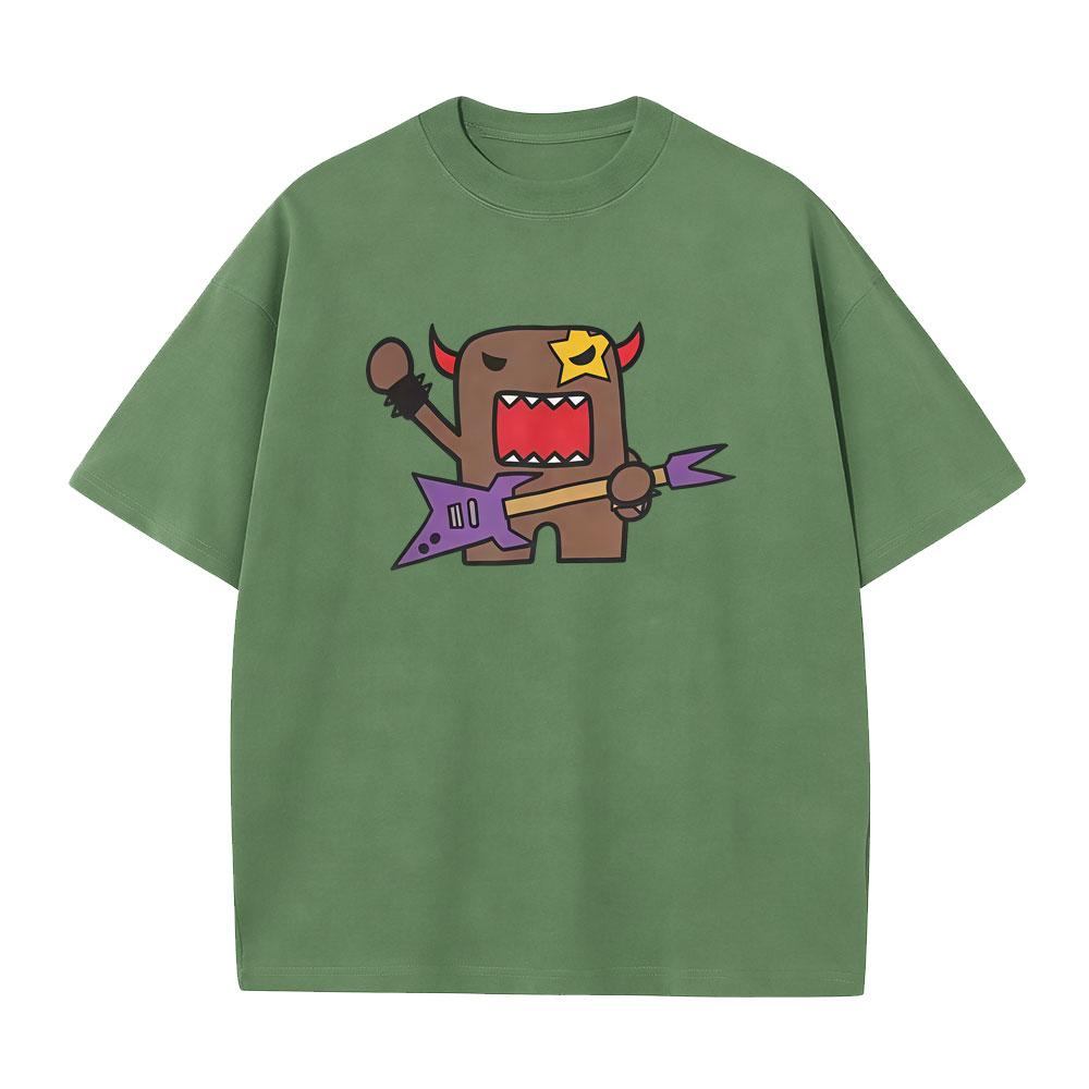 Domo Kun Funny Meme T Shirt Unisexs Women Humor Gothic Metal Rock Style Tshirt Unisex Cotton Oversized Short Sleeve Tshirts Tops