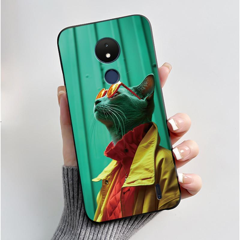 Cute Case For Nokia C21 Fundas Capa Printing Shell Protective Cover Soft Silicone Cartoon Phone Casing Coque