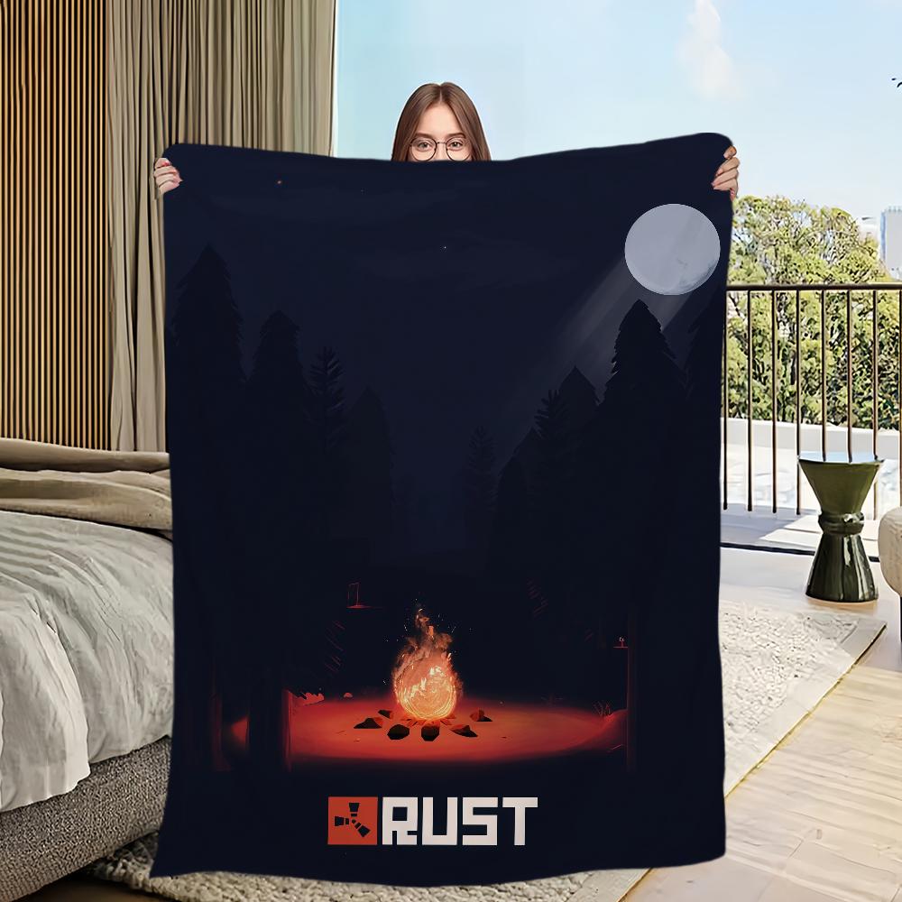 Game R-RUST Blanket For Sofa Room Microfiber Bedding Blanket office Travel Gift Home