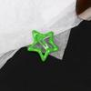 2/20PCS Star BB Red Hair Clip Girls Y2K Cute Silver Color Star Barrettes Women Simple Metal Snap Clip Headdress Hair Accessories