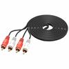 1Pcs Rca Audio Splitter Cable 2Rca Male To 2 Rca Male Audio Video Cable For Dvd Sound Tv Box Louder 1.5 Meters