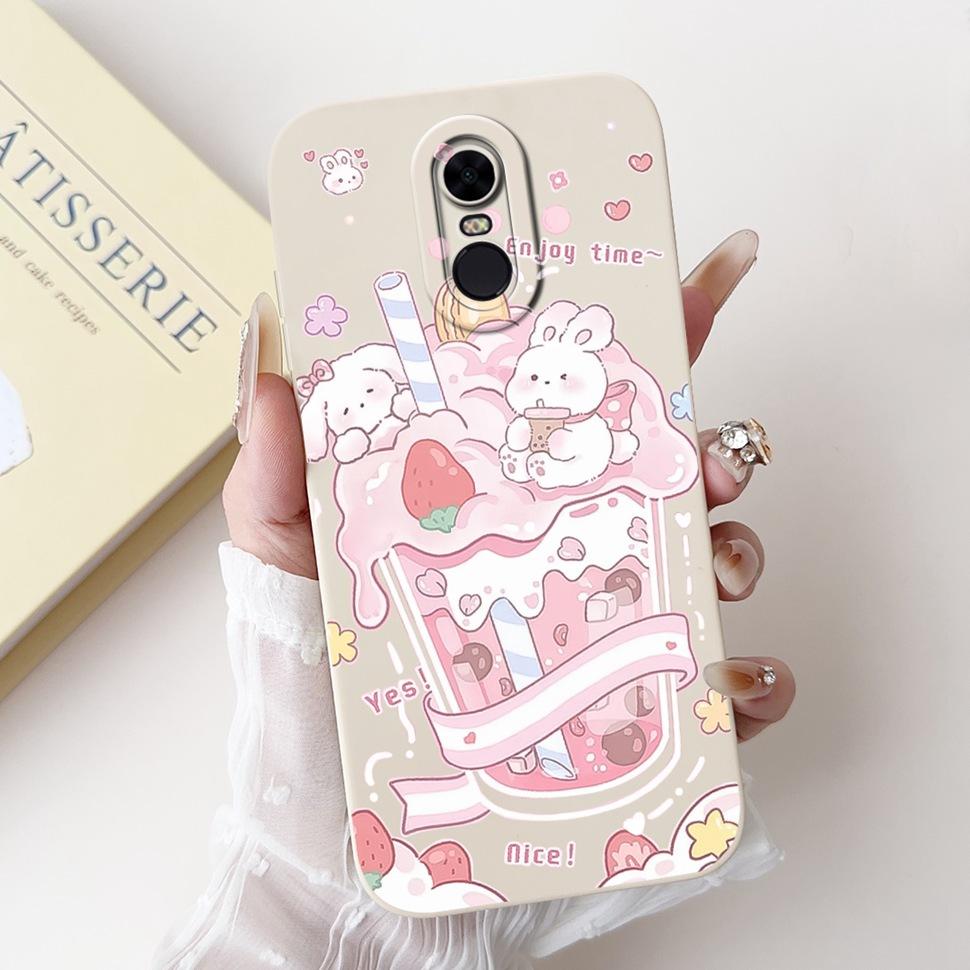 Husă Colorată cu Model Pentru Xiaomi Redmi 5 Plus Note 5 Subțire Huse din Silicon Moale Pentru Redmi5 Plus (Redmi Note5) Coperta Coque