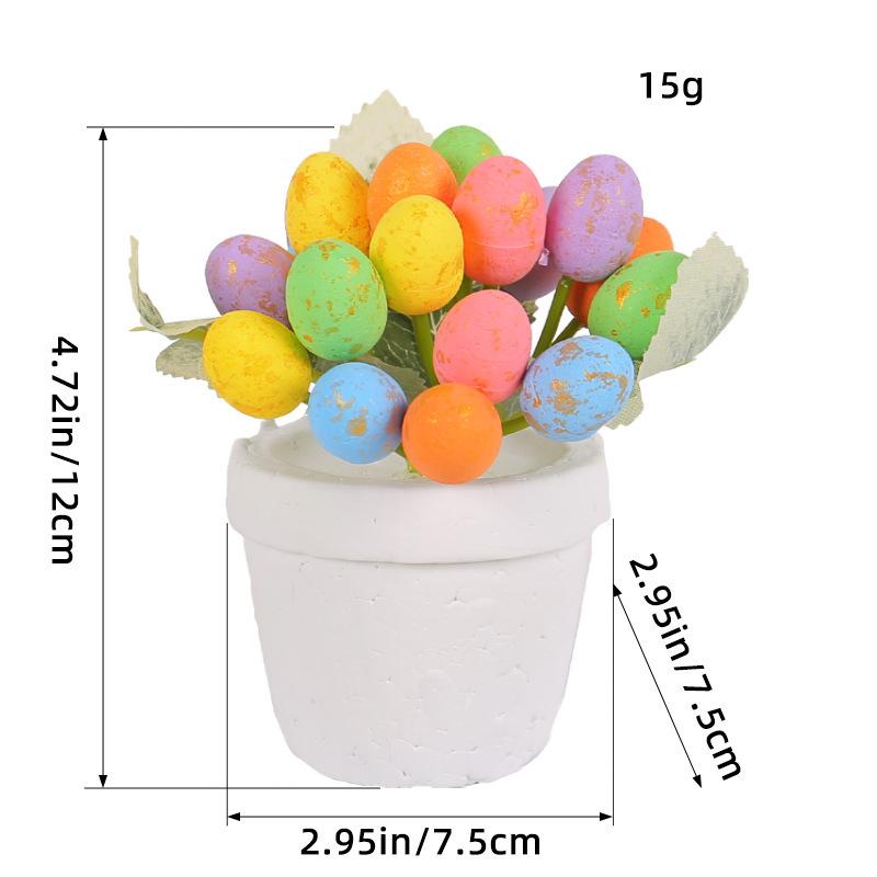 Easter 12Cm Egg Potted Creative Spotted Egg Flower Pot Outdoor Garden Easter Ornaments