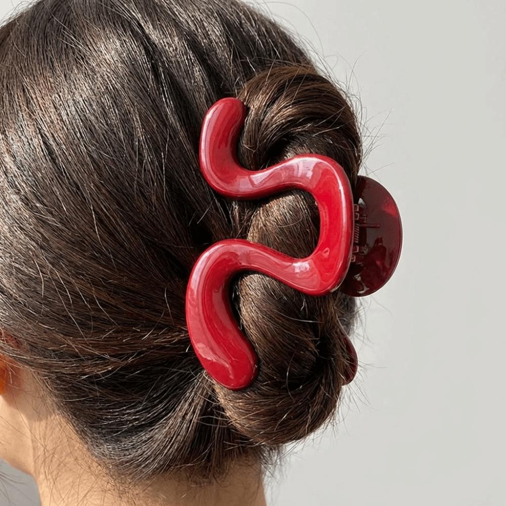 Matte Finish Acrylic Hair Claw Casual Ponytail Clip Simple Shark Clip Daily
