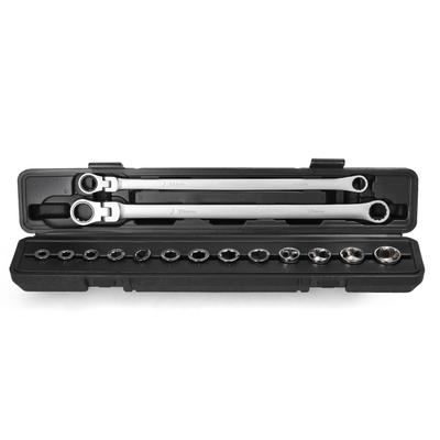 15in1 Multifunctional Ratchet Wrench Sleeves Set Practical Repairs Maintenance Tool Set Household Hardware Combination Tool Set