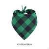 Bandana Natale per Cani Collare Cucciolo Scarf Triangolare per Gatti Piccolo Grande Scarf Quadrato a Quadri Resistente