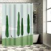 Elegant Landscape Shower Curtain with Minimalist Design - Ideal for Modern Bathrooms Waterproof  Durable  Non Transparent