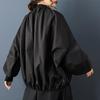 Plus Size Vintage Jackets for Women Causal Loose Spring Autumn Jacket Coat Black Clothes Outerwear