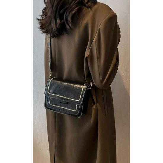 Kadın Retro Çapraz Askılı Omuz Çantası Etnik Desen