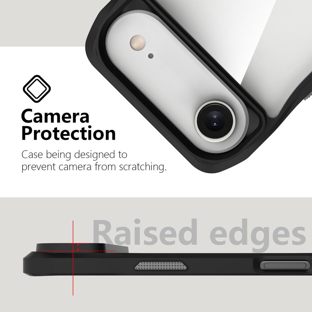 For iPhone 17 Air Case Anti-Scratch TPU+PC Hybrid Phone Cover