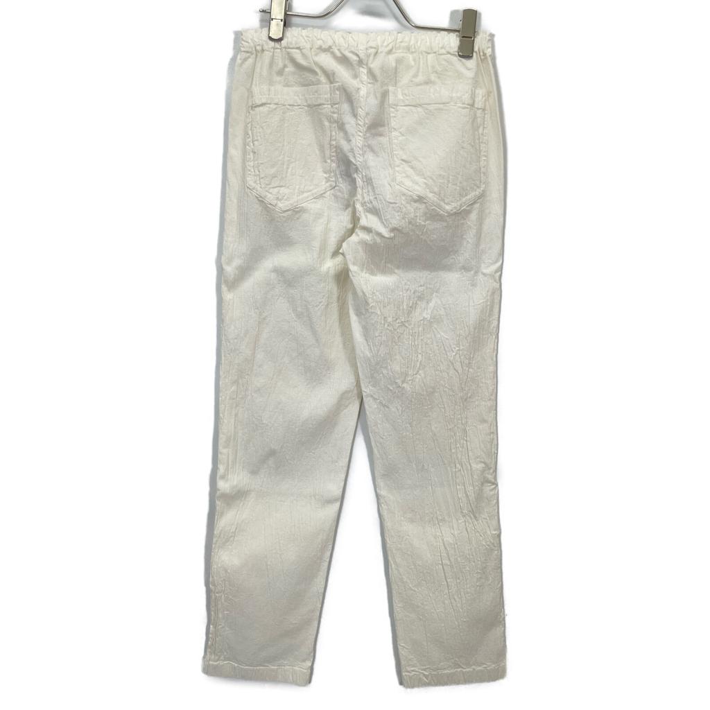 Me MI34-FF412-02 White Cotton Washed Pants Bottoms Not Written whiteUsed