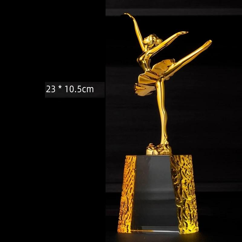 

Customized Metal Crystal Trophy, High-end Basketball, Football, Billiards Competition Annual Meeting Award, Home Decoration, 1Pc