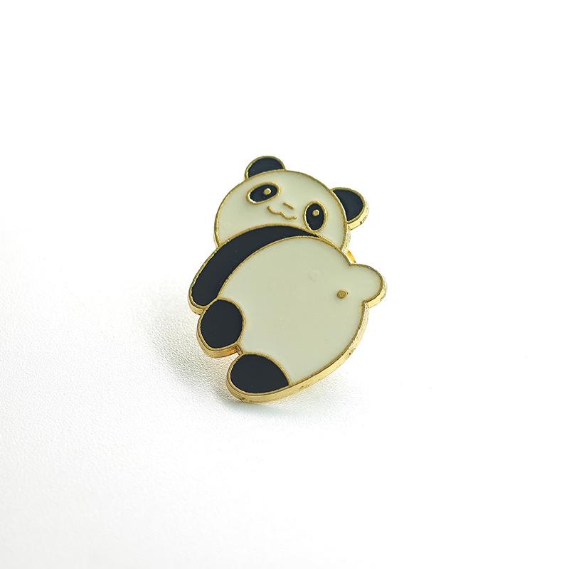 Cute Cartoon Metal Brooch - Trendy Fashion Accessory
