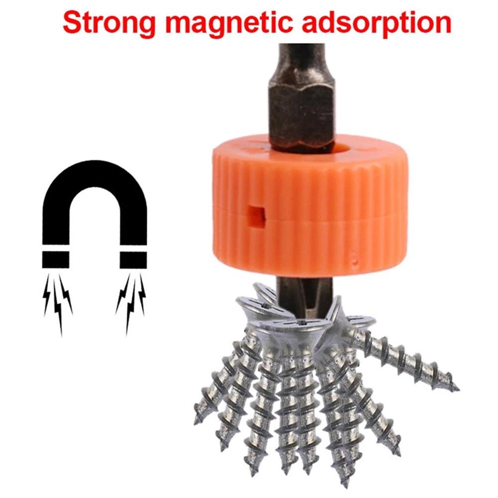 Improve Screwdriver Magnetism with 5Pcs Orange Magnetic Rings (65 characters)