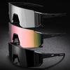 2PCS Fashion New Punk Style Trendy Men's and Women's Integrated Frame Cycling Windproof Sunglasses