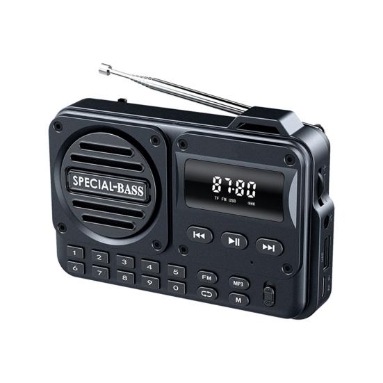 Tragbares Radio Bluetooth-kompatibler Lautsprecher Digitalanzeige Batteriebetriebenes AM/FM-Radio Drahtloser Handlautsprecher