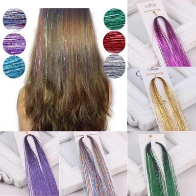 Trendige Unisex-Haar-Haaraccessoires-Accessoires glitzernde Perücke Mode 1 Stück Make-up Schönheit Haarverlängerungen