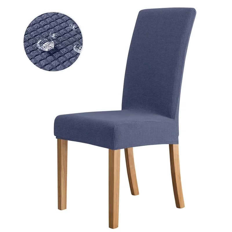 Waterproof Chair Cover Dining Room Stretch Chair Covers for M Large Chair Polar Fleece Seat Slipcovers for Party Wedding Home