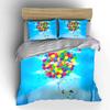 Colorful Balloon Adventure Set Soft Comfortable Duvet Cover Bedding Set Included 1*Duvet Cover & 2*Pillowcases, Gift