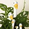 Porch Goose Statue Funny Goose Resin Decorative Garden Stake for Outdoor Lawn Yard Patio Garden Beds Planters Decor Gifts for Gardeners