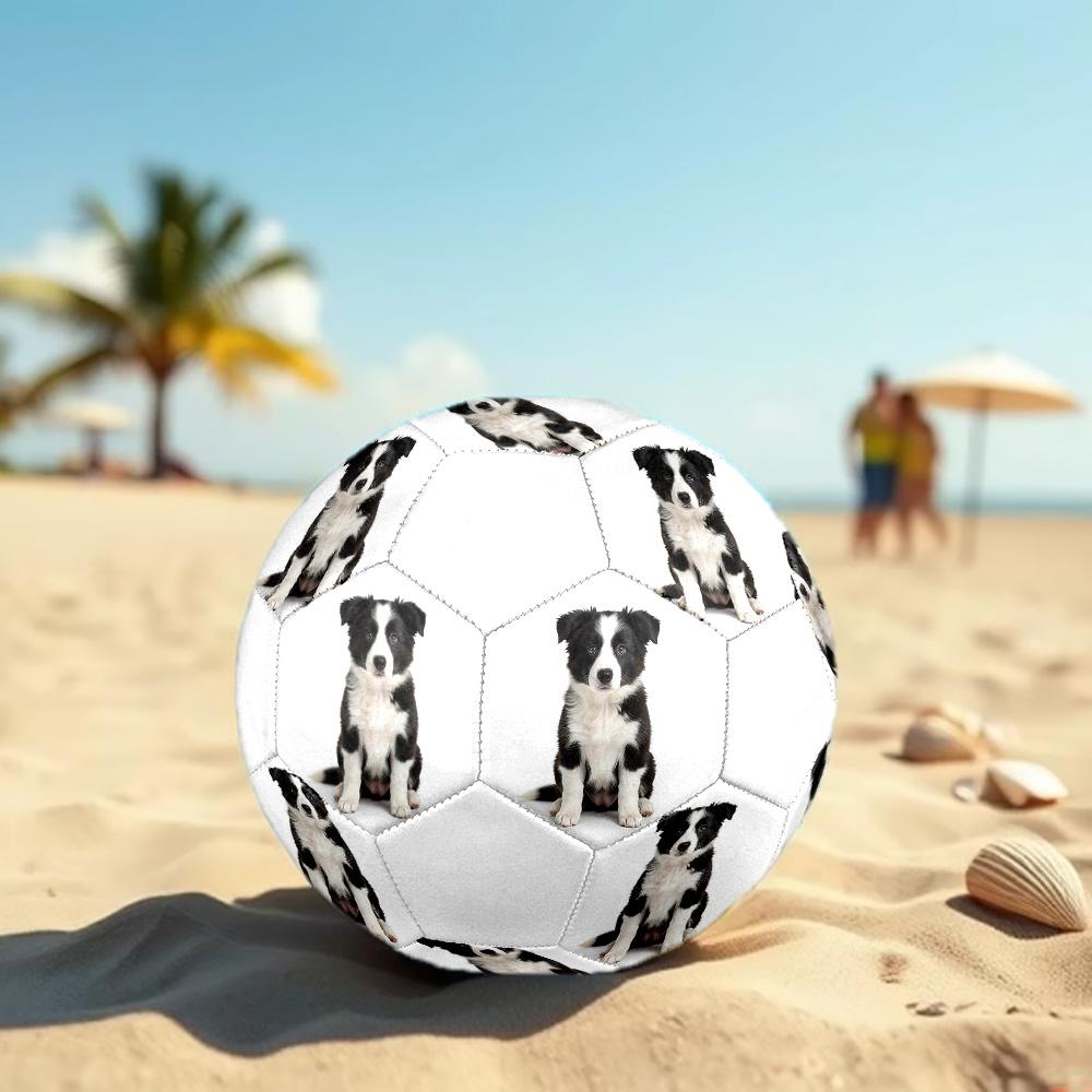 Cute Puppy Indoor Size 5 Soccer Ball Colorful Machine Stitched PVC Competition Ready Durable High-Bounce