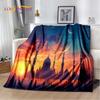 HD Muslim Islam Prayer Kneeling Poly Mats Mandala Soft Blankets,Keep Warm Throw Blanket for Picnic Beds Sofa Home Bedroom Gift