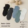 Men's Breathable Cotton-Linen Mesh Boat Socks