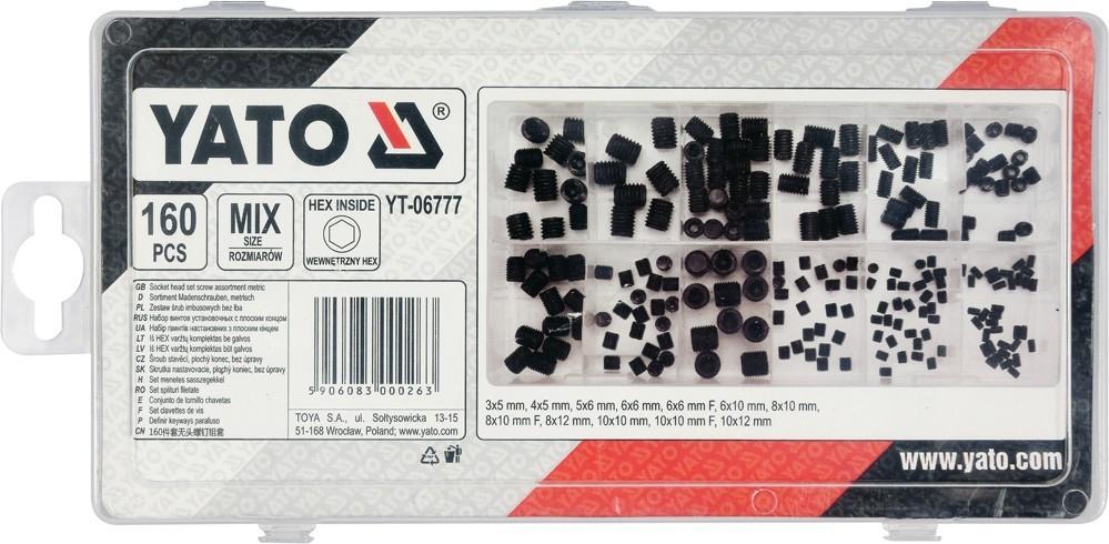 160 Pcs Headless Allen Socket Set Screws Mix Yt-06777