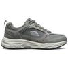 Skechers Oak Canyon Fabric Lace-Up Durable Lightweight Low-Top Casual Shoes Men sneaker Gray White 51893-GYW