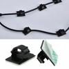 35/50pcs Adhesive Cable Clips Wire Clips Cable Wire Management Wire Cable Holder Clamps Cable Tie Holder For Car Office And Home