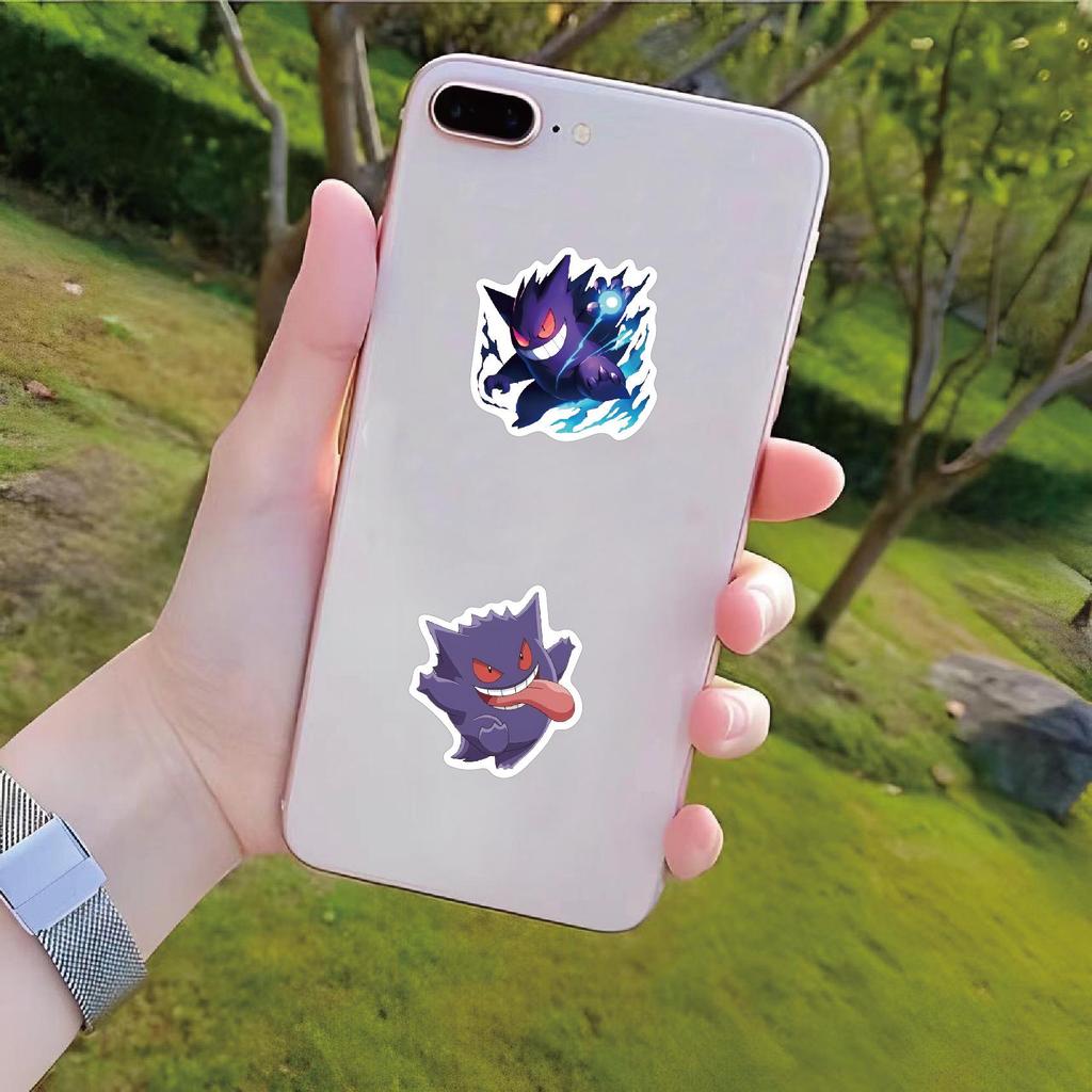 50 Pokémon Gengar Stickers for Backpack, Decor, Fridge, or Skateboard