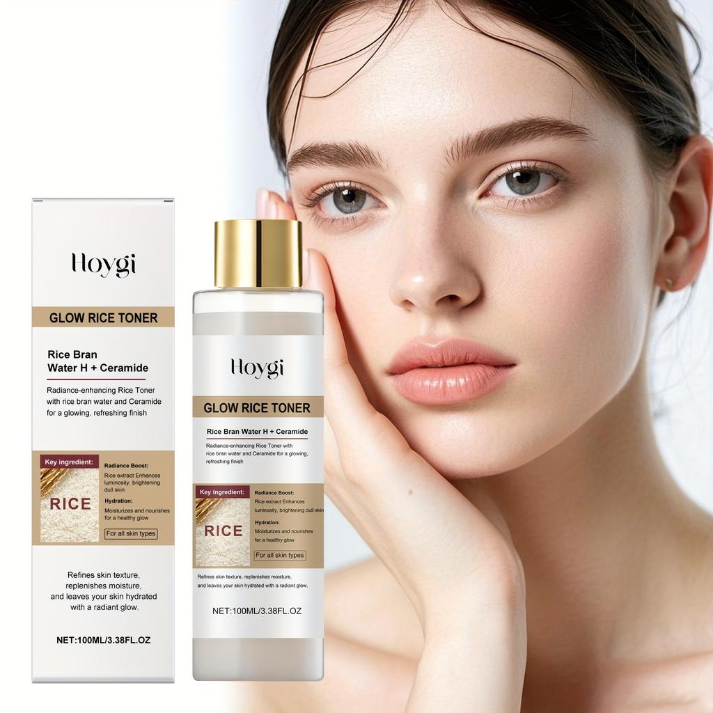 Rice Essence Facial Moisturizing Toner Glowing Skin Wateroil Balancing Essence Revitalizing Skin Dullness