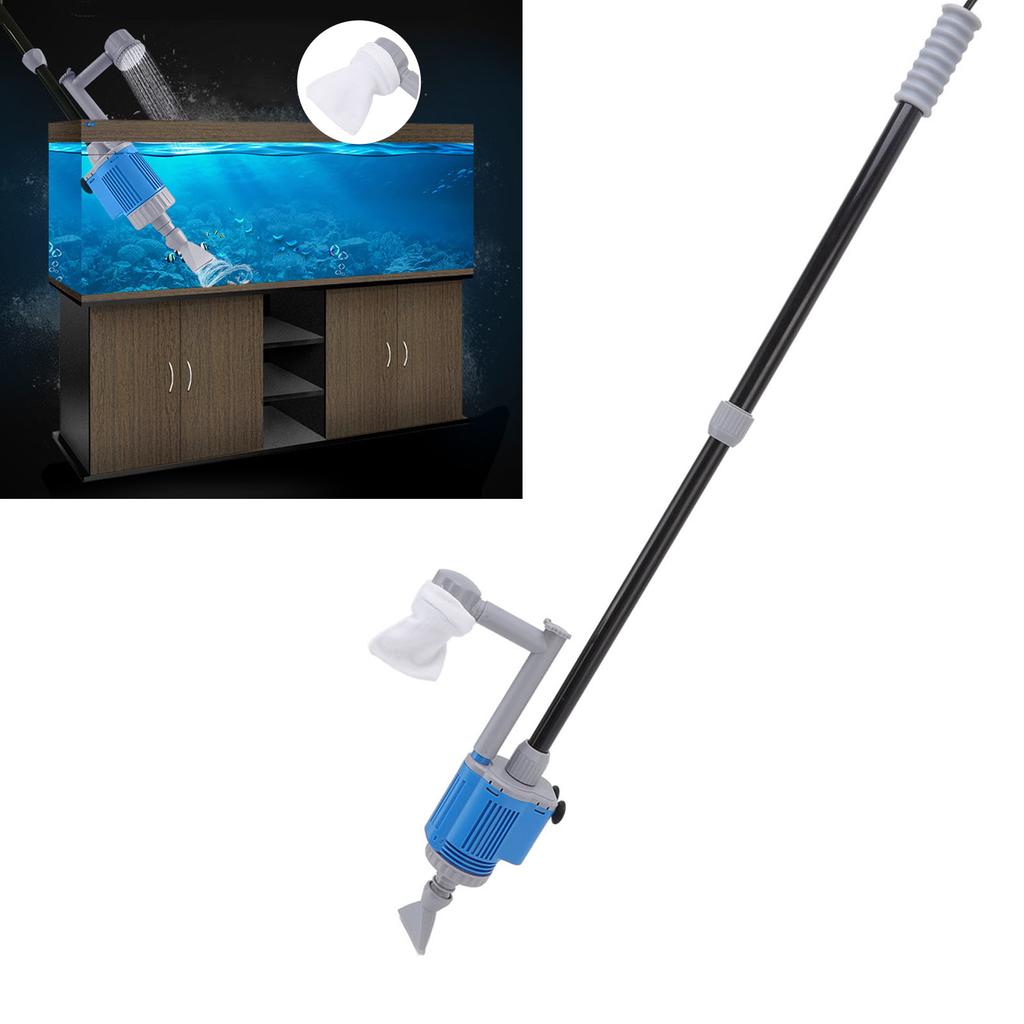 Electric Aquarium Gravel Cleaner 1700L/H 60Hz 28W Space Saving High Power Electric Water Changer for Fish Tank Aquarium US 110V