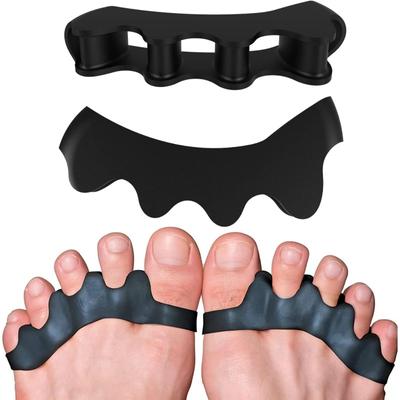 1 Pair Toe Separators Correct Foot and Bunion Pain, Plantar Fasciitis Straightener To Improve Functional Athletic Mobility