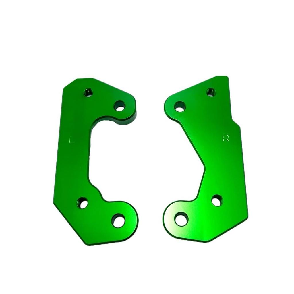 Motokano Step Up Bracket for Ninja 400 Z400 Backup Step Up (Green)